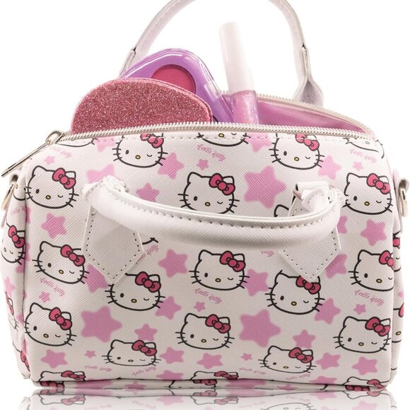 Charming Hello Kitty 7" Mini Crossbody Handbag in Durable Saffiano Leather - Picture 4 of 6